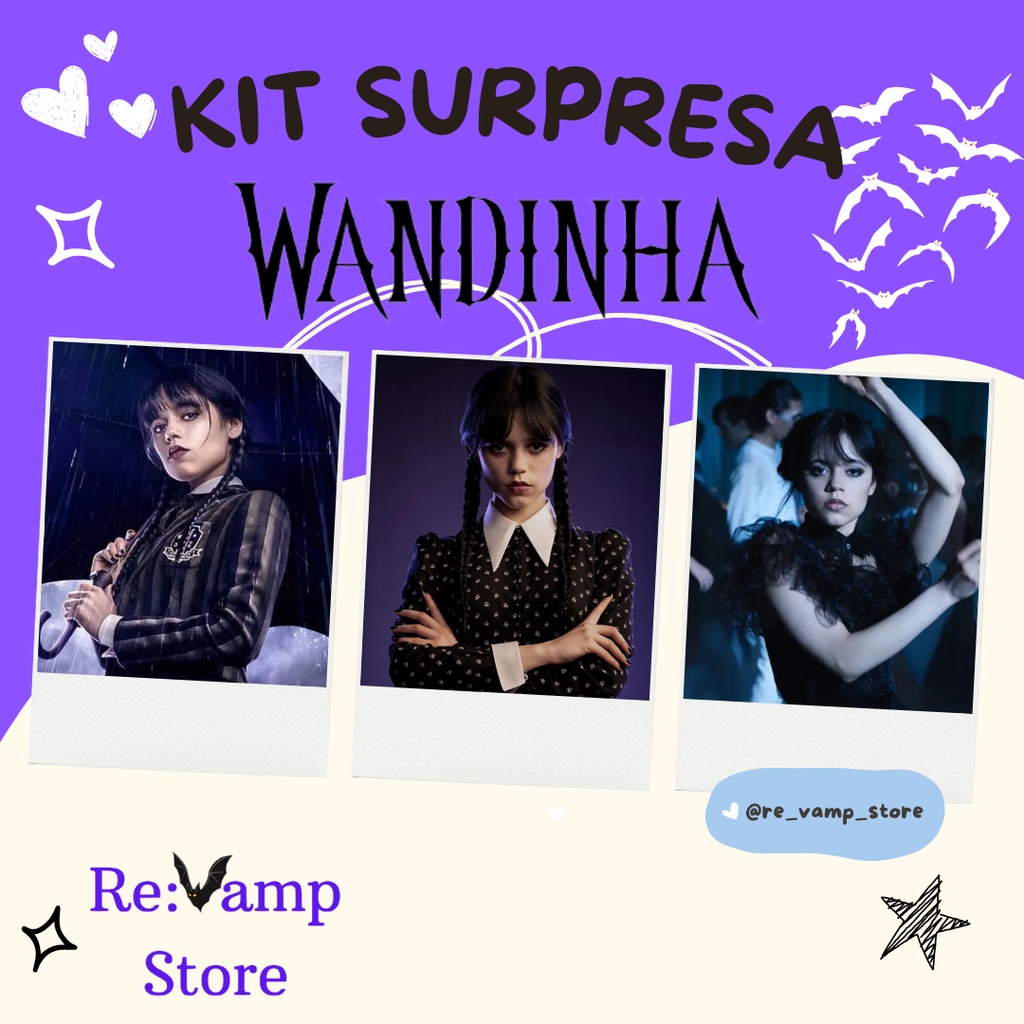 Kit Personalizado da Série Netflix Wandinha | Shopee Brasil