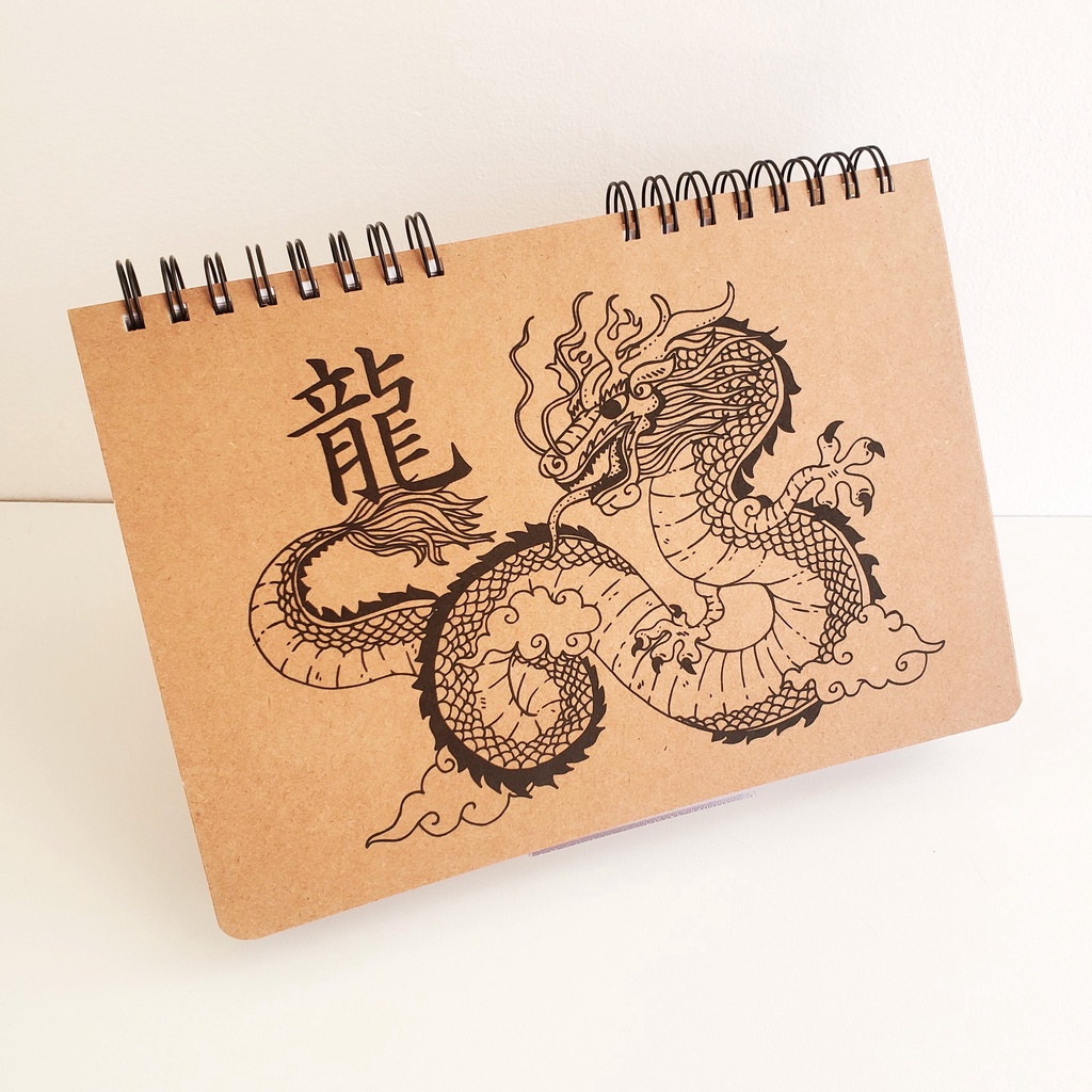 Sketchbook Retro Espiral Linen Hardcover Notebook 120 Páginas 160GSM  Recarregável Para Desenho De Arte Material Escolar De Papelaria