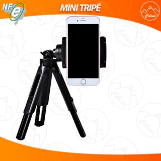 Mini Tripé HURTEL com Suporte para Telemóvel - Câmara Selfie - GoPro -  Preto - Mini Tripés - Compra na