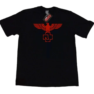 camiseta masculina rammstein rock logo vermelho