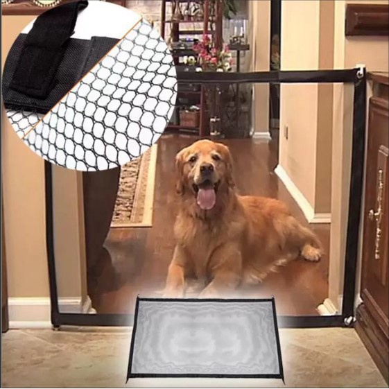 Tela Portão Grade De Porta Cachorros Pet Gate Cães Bebês 180