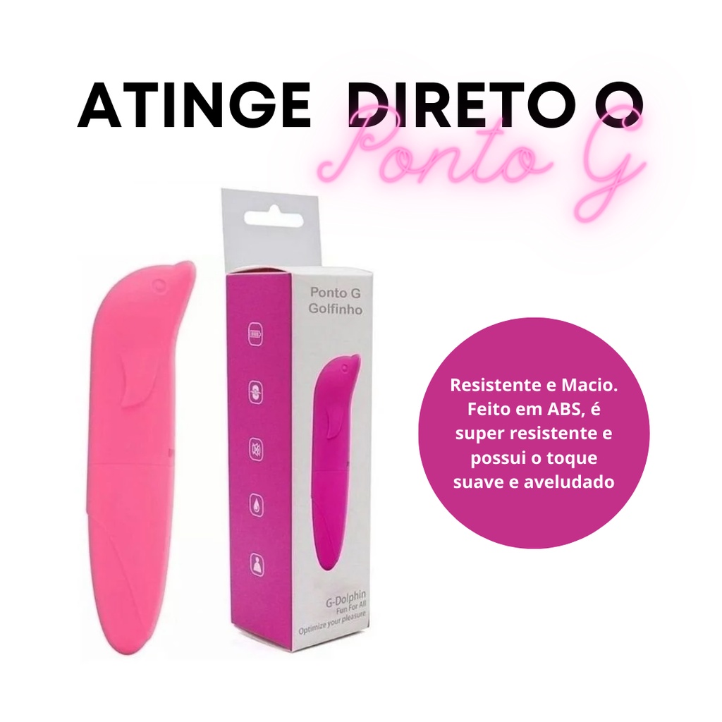 Vibrador Ponto G Golfinho Liso Embalagem Discreta Cor Pink Shopee Brasil 2828