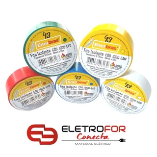 FITA ISOLANTE COLORIDA 10 METROS 18MM ENERBRAS