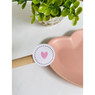 120 MIni adesivos coração rosa vazado lacre embalagem | Shopee Brasil