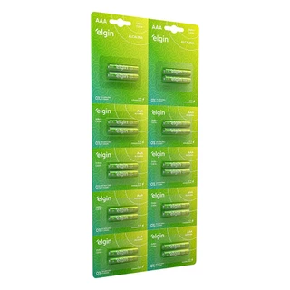 Kit 20 Pilha Alcalina AAA 1.5v LR03 (Catelas C/2 cada) Elgin