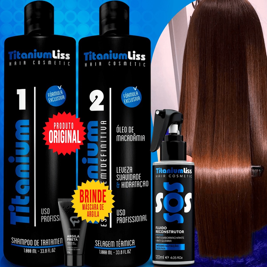 Progressiva Semi Definitiva Titanium Liss + Sos Capilar Titanium Liss ...