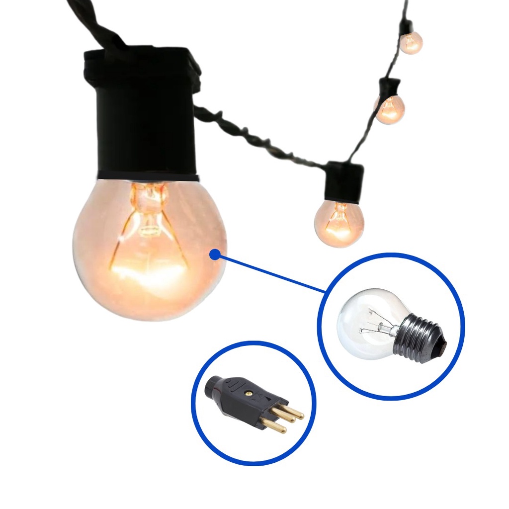 Promocao Varal De Luzes Festao 20 Mts Lampadas Inclusa