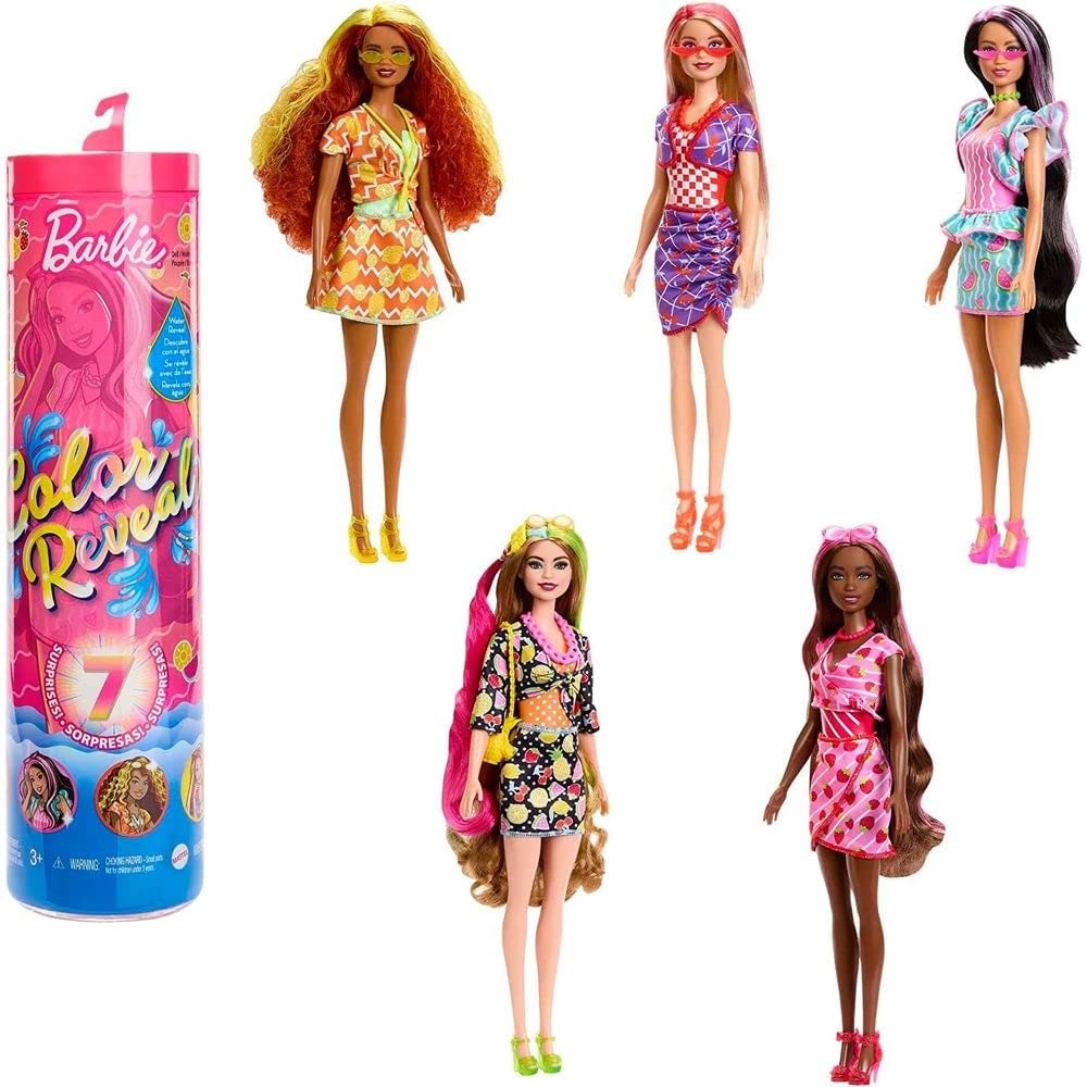 Barbie Color Reveal Série Frutas Doces 7 Surpresas - Mattel