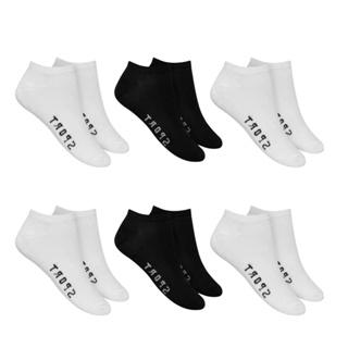 Kit 06 Pares Meias Brancas ou Pretas Unissex Soquete