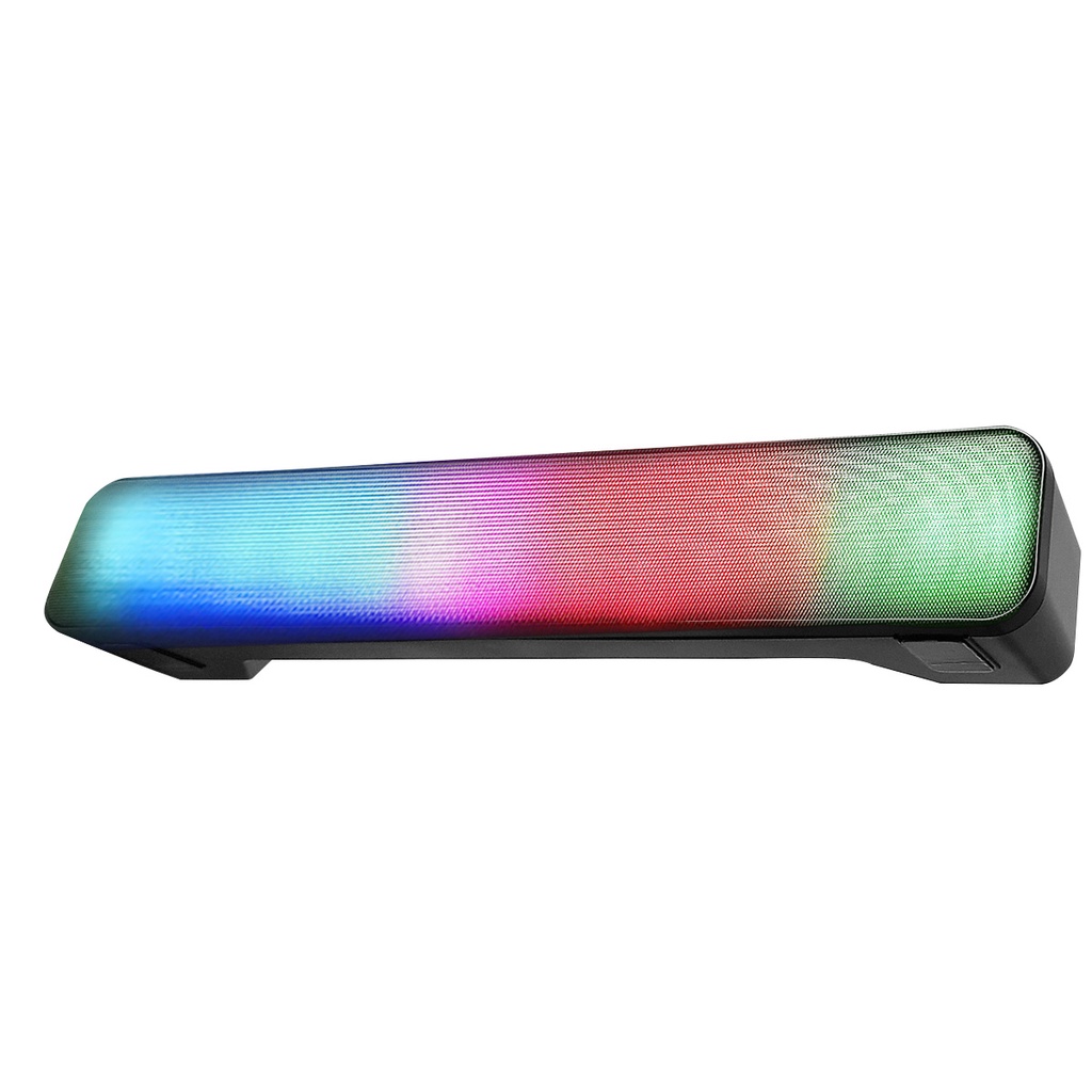 Caixa de Som Bluetooth Soundbar Multimídia Gamer Luz RGB Para PC