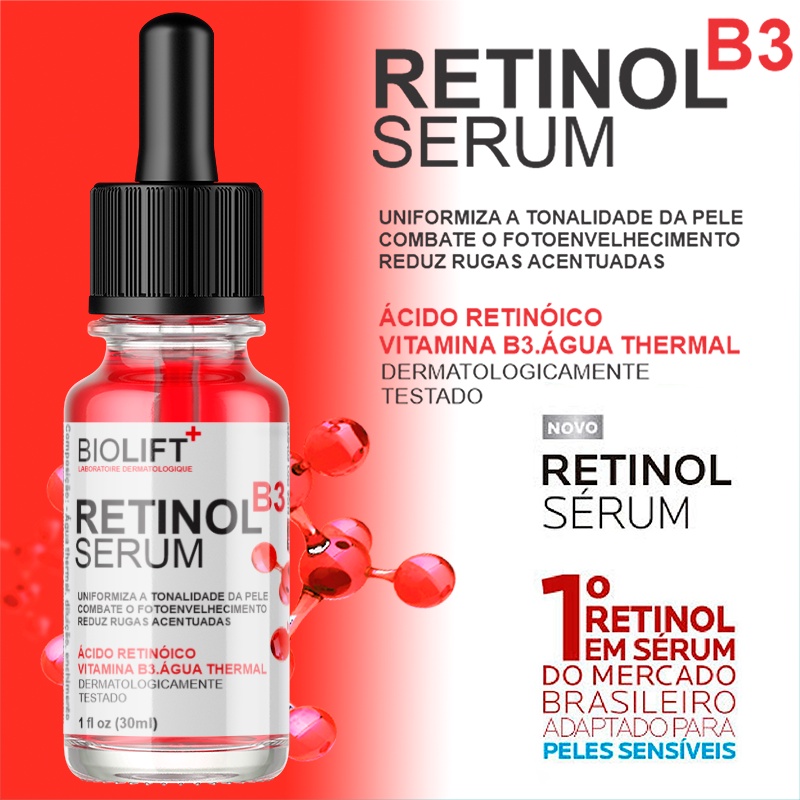 Retinol anti sinais serum clareador de manchas do rosto | Shopee Brasil