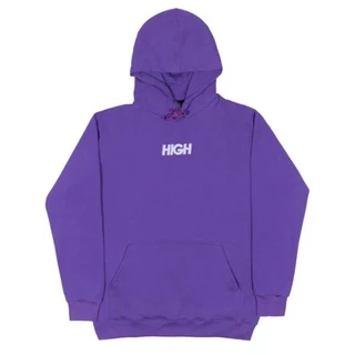 Blusa Moletom Roxo HIGH Canguru Algodão 100%