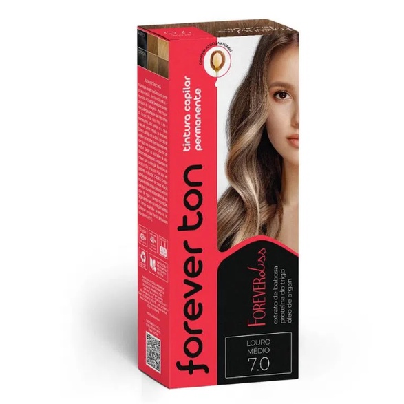 Tinta De Cabelo Loiro Médio 70 Forever Ton Shopee Brasil 6162