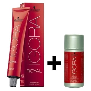 Coloração Igora Royal Louro Extra Claro Cobre 9-7 + Ox 20 V.