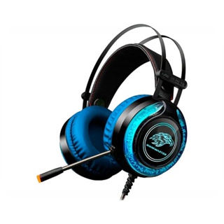 Headset Gamer K-mex com LED RGB ARS9 - Azul/Preto