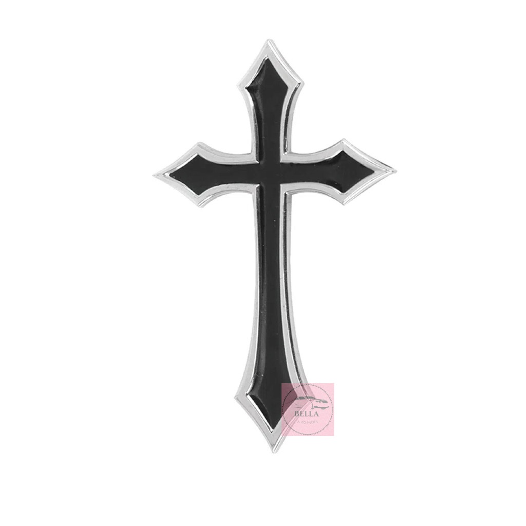 Emblema Cruz Cromado Varias Cores