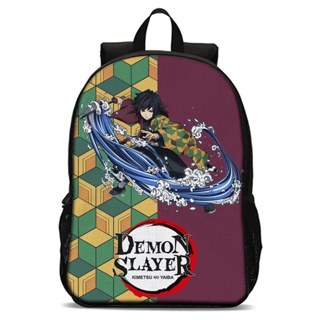 Mochila Infantil Meninas Anime Demon Slayer Personagens Bolsa Nezuko Kamado  Novidade - Preto