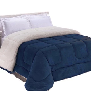 Coberdrom Alaska Casal Queen Colorido Grande Sherpa Manta 150 Pele de Carneiro Fofo Quente Pro Frio