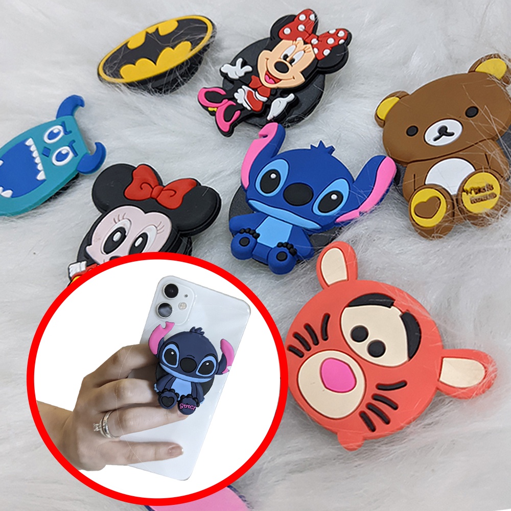 Pop Socket Personagens Suporte De Dedo Para Celular Varios Modelos Desenho Shopee Brasil