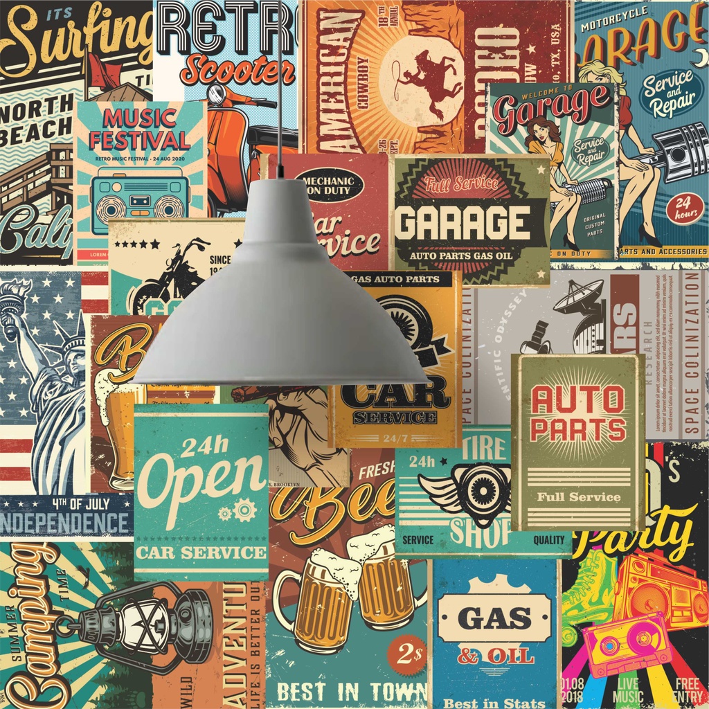 Lambe Lambe Adesivo Kit Cartaz Viagem Beer Placas Carros Retro Vintage L391