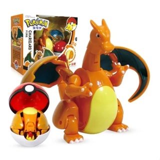 Boneco Pikachu Pokemon Entra Pokebola Articulado Brinquedo em