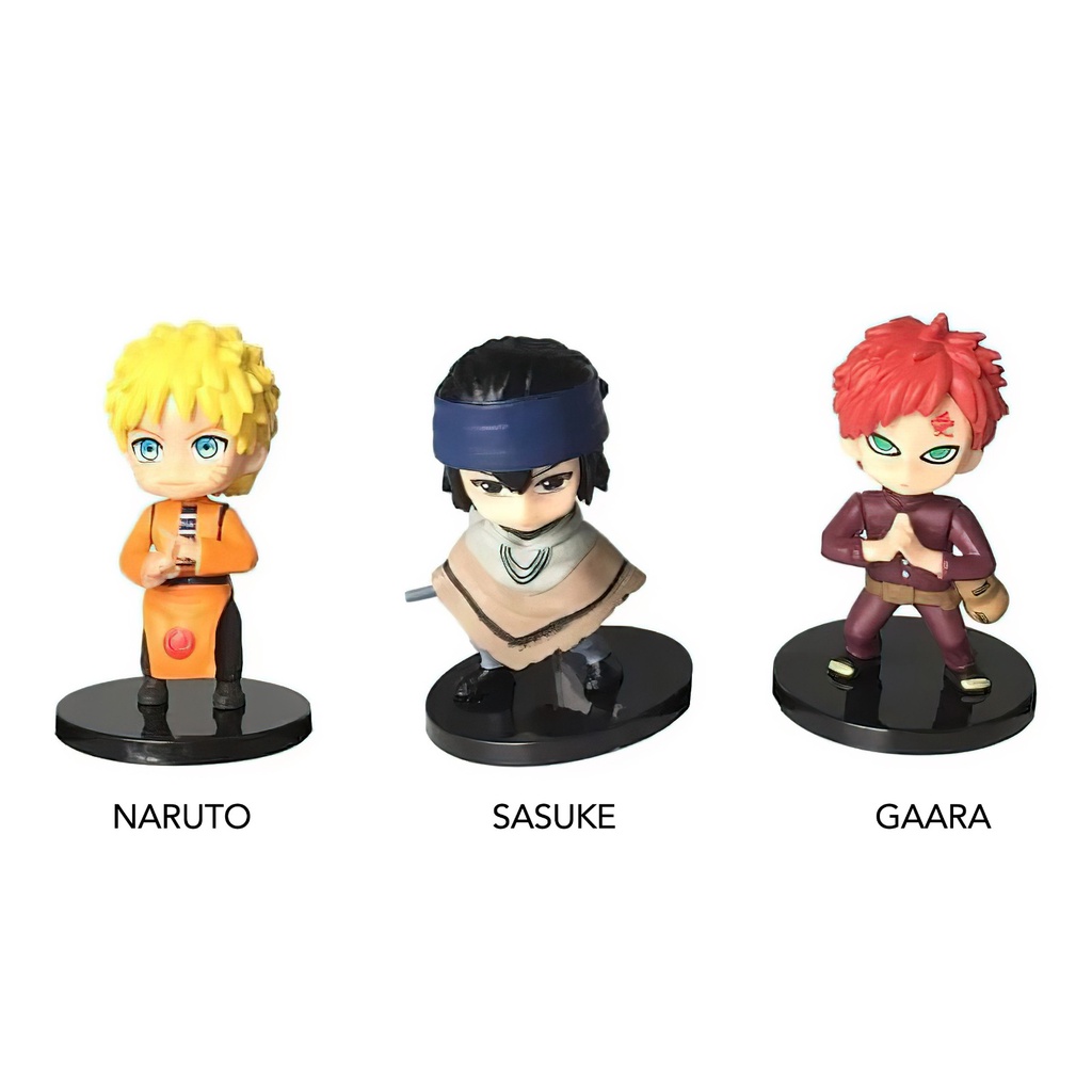 Mini Estátua Sasuke Uchiha Cute: Naruto Clássico - Anime Mangá