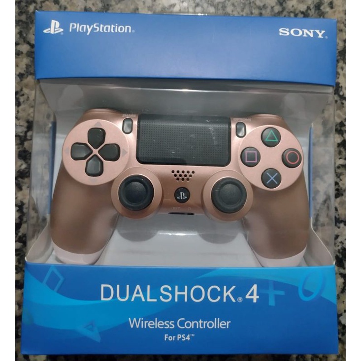 Controle Sem Fio Original Sony Dualshock 4 - Rose Gold (Rosa)