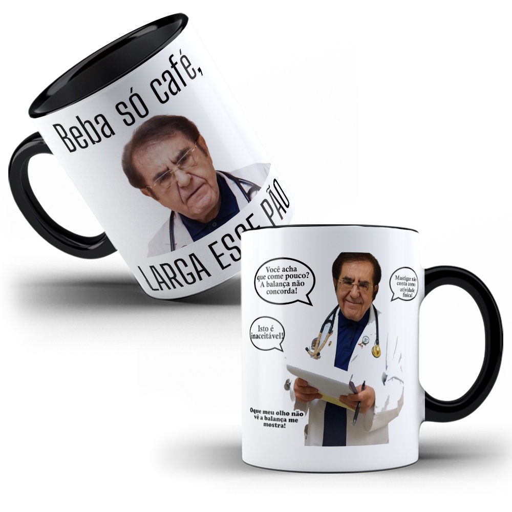 Caneca Porcelana Dr Nowzaradan (só Café, Solta Esse Pão)