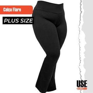 CALÇA JEANS FEMININA FLARE PLUS SIZE AZUL CLARO VT9337