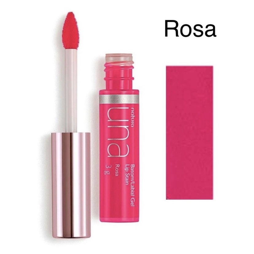 Batom Una Gel Lip Stain Rosa Natura 3g Shopee Brasil