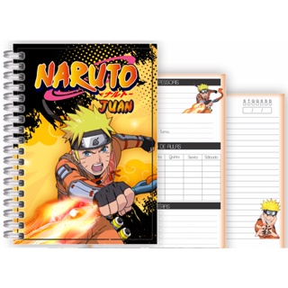 Caderno Personalizado A4 no Tema Naruto