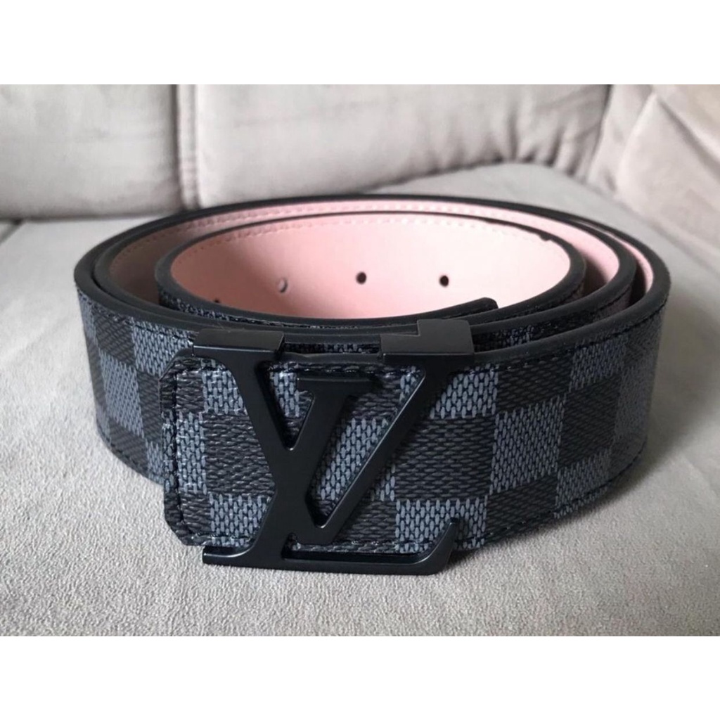 Cinto Louis Vuitton Masculino Lv Preto, by Acessórios da Moda