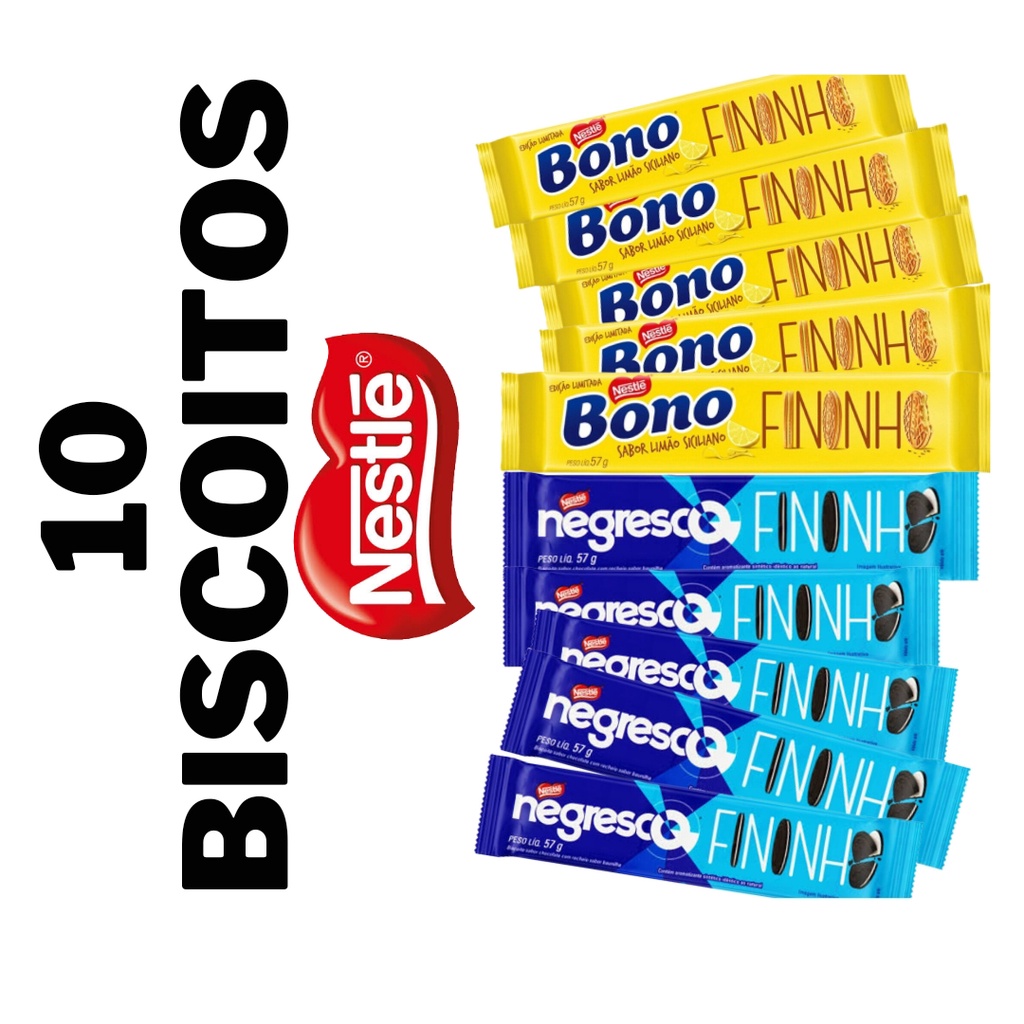 Biscoito Negresco sabor Limão Siciliano com 90g- Nestlé