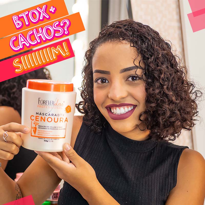 Forever Liss Btx De Cenoura Máscara Redutora De Volume 950g Shopee