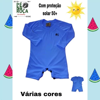 BODY MACAQUINHO INFANTIL BEBÊ COM PROTEÇÃO SOLAR 50+ 🌞 PÉ NA ROÇA CIA COUNTRY PNR89