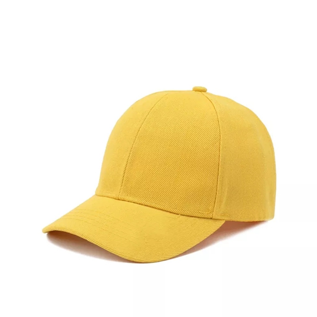 Boné Liso Básico Adulto Unissex Ajustável Aba Curva Em Cores | Shopee ...