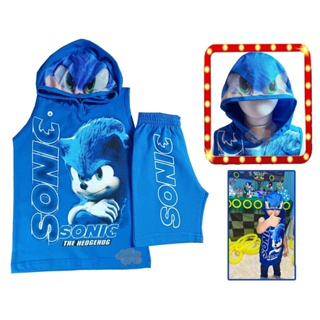 Sonic 3D Shorts infantis, tops de verão, calções de bebê, shorts