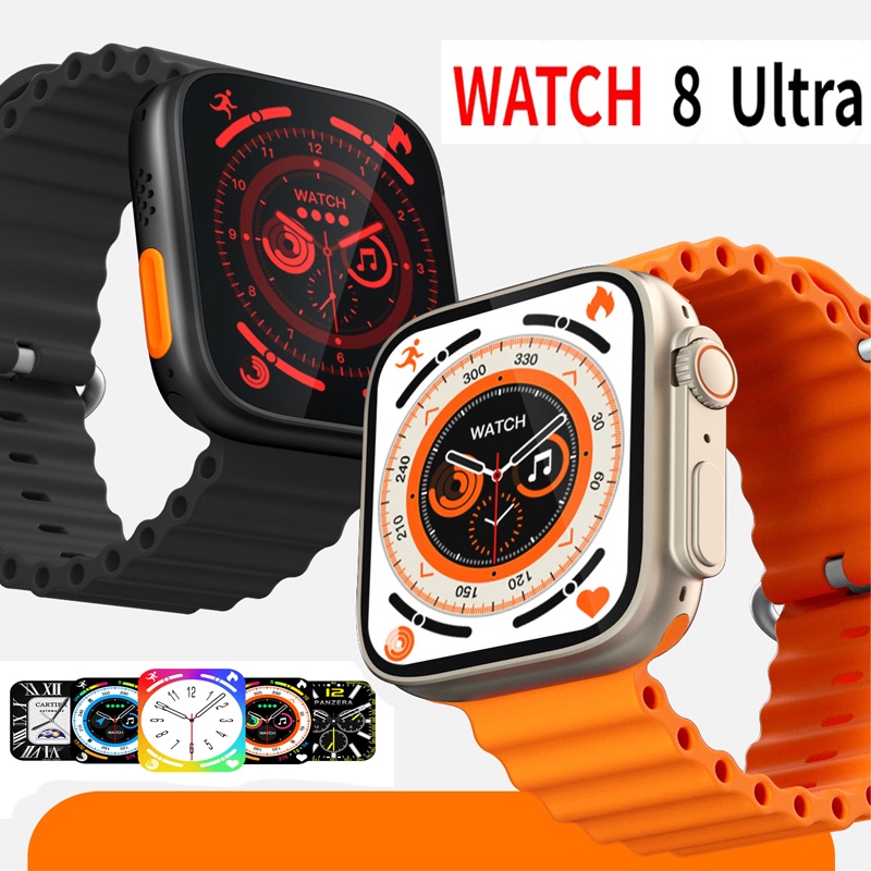 Novo Relógio 8 Ultra Série Smartwatch Com Carregamento De Chamadas Sem Fio Bluetooth De 1,99 Polegadas HD Display NFC Smartwatches Para Homens E Mulheres