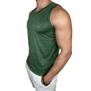 Camiseta Regata Básica Masculina Dry Fit Academia Casual Praia