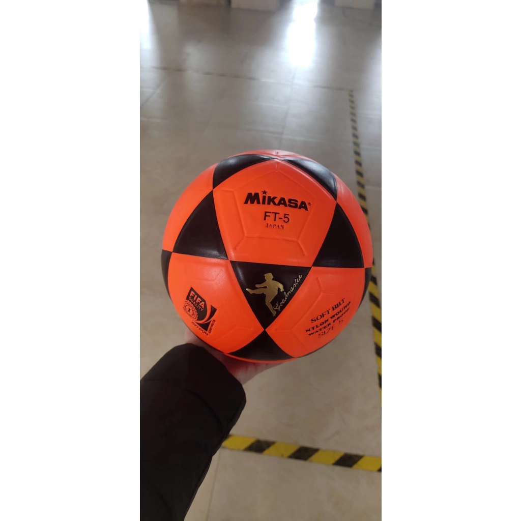 Mikasa Bola de futebol FT5 Goal Master (amarelo/preto, tamanho 5)