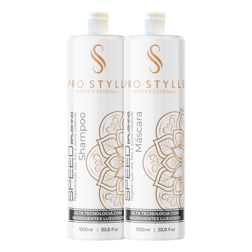 Kit Speed Brushing: Shampoo 1000ml + Máscara 1000ml
