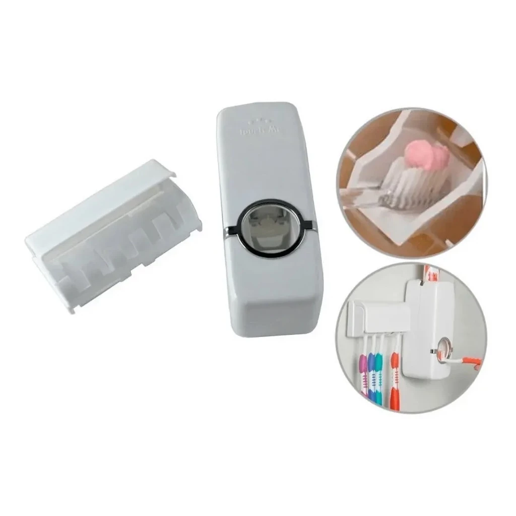 Pasta de dente Escovas porta escova de dente e pasta dispenser