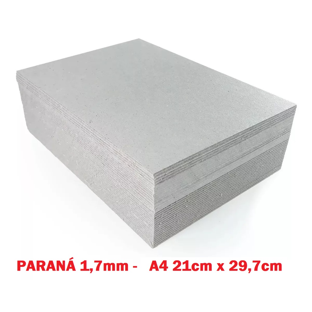 8 Placas Papelão Paraná 1,7mm - A4