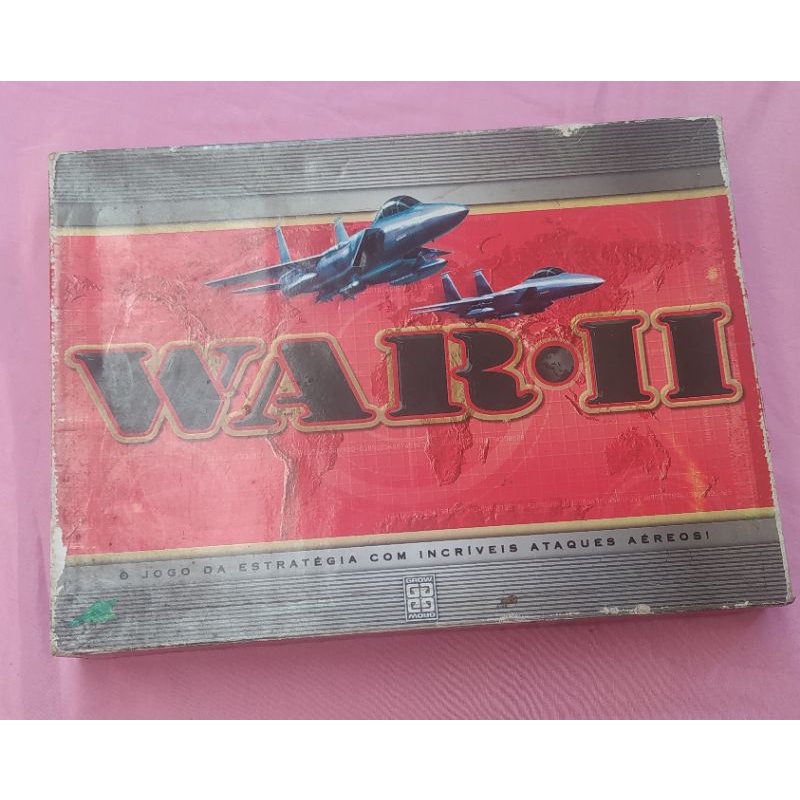 Antigo Jogo de tabuleiro WAR-2 - GROW - Na caixa original - Anos 70 - Um