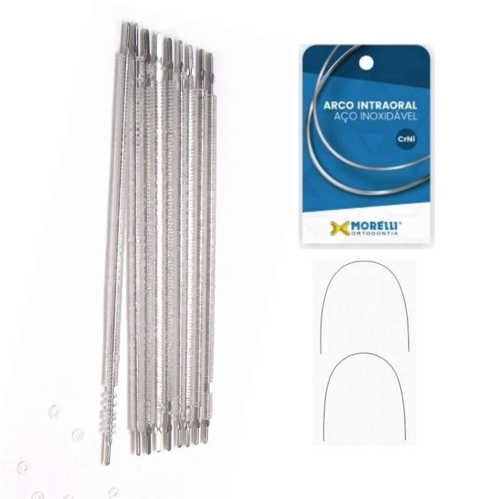 Confezione 10 Fili Arco Ortodontici Dentali Elastici NITI Acciaio - Foto 13