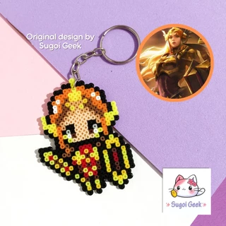 Chaveiro Leona League Of Legends Hama Perler Beads