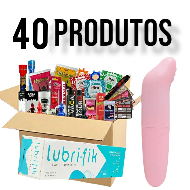 Kit 40 Produtos Sexshop com Ponto G