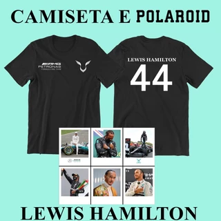 Camiseta Lewis Ha-milton E fotos 100% Algodão Unissex E Baby Look Feminina
