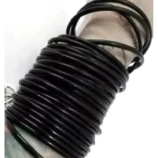Pulseira Borracha Rock Preta Unissex 15unid