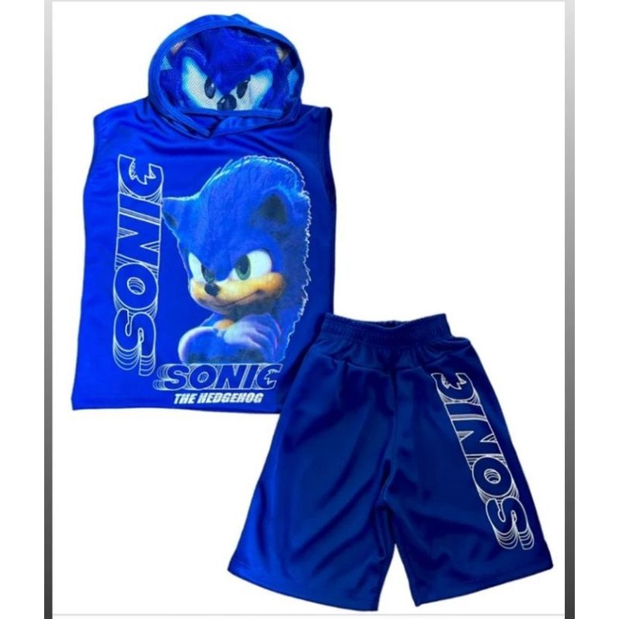 Fantasia Sonic infantil short o blusa dia a dia | Shopee Brasil